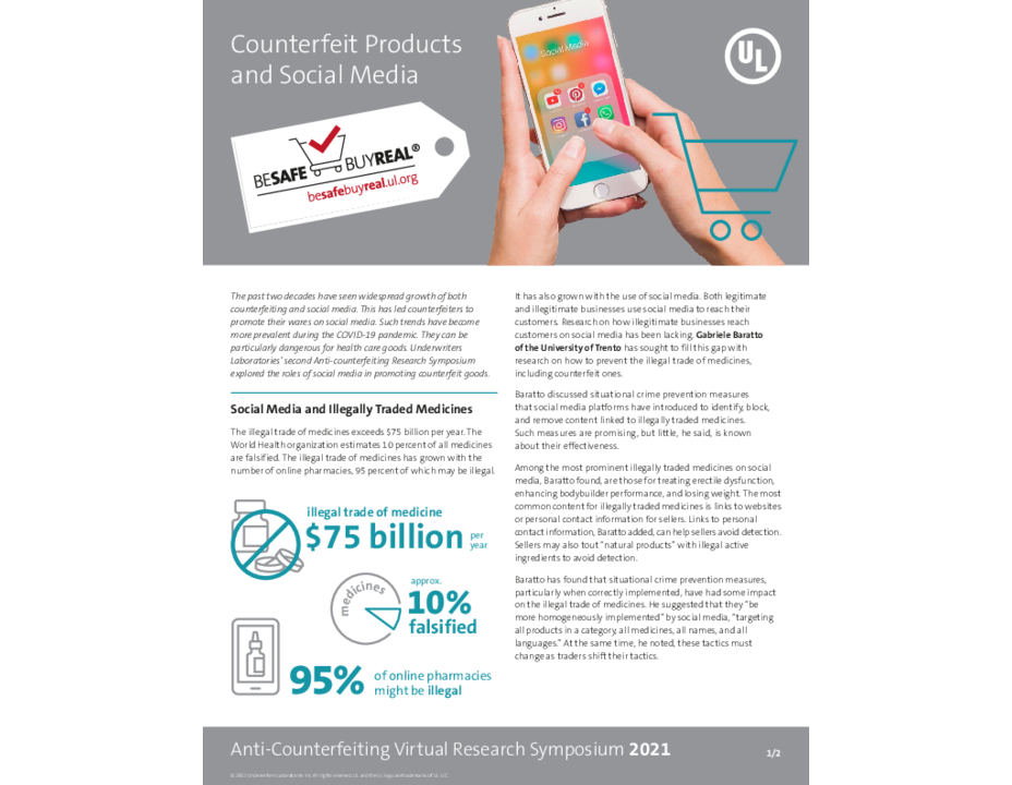 Counterfeit Products and Social Media