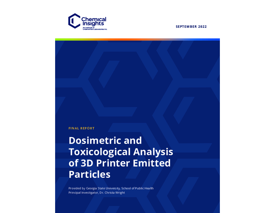 Dosimetric and Toxicological Analysis of 3D Printer Emitted Particles